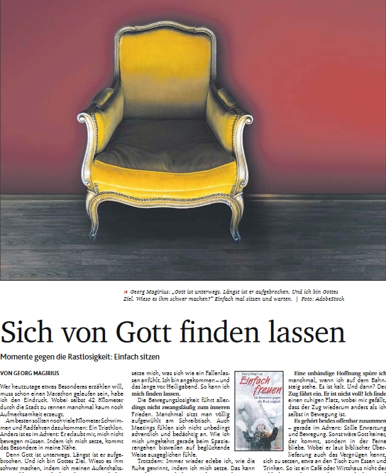 Der Adventssessel